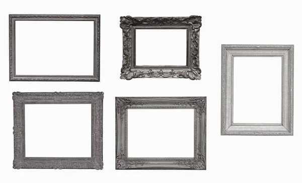 Isolated Antique Luxury Picture Frame — Stock Photo, Image