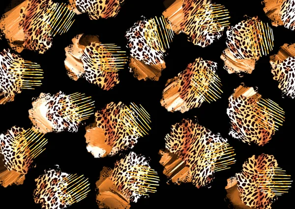 Abstrato Exótico Leopardo Textura Pele — Fotografia de Stock