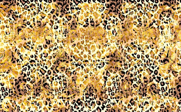 Texture Astratta Pelle Leopardo Esotico — Foto Stock