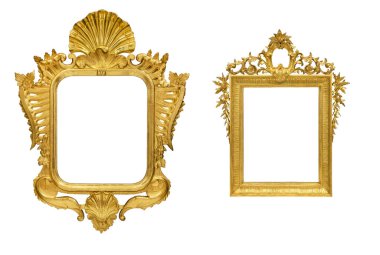 Antika izole metal resim çerçevesi