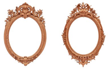 Antika izole metal resim çerçevesi