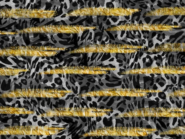 abstract animal skin pattern with oil brush