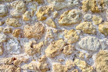 Doku arka plan, taşlı duvar eski Venedik liman Girit'te Greece.Horizontal görüntü üzerinde