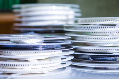 Mikroelektronik çekme ve kasetler ve makaralar yer makineleri için yüzey Mount Componentry. Yatay görüntü yönü