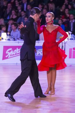 Dans çift Gençlik Latin Amerika programı Wdsf Baltık Grand Prix-2108 Şampiyonası üzerinde gerçekleştirir.