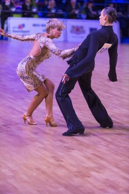 Dans çift Gençlik Latin Amerika programı Wdsf Baltık Grand Prix-2108 Şampiyonası üzerinde gerçekleştirir.