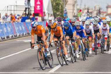 Minsk,Beyaz Rusya-22 Haziran,2019. Bayanlar Peloton Yol Yarışı