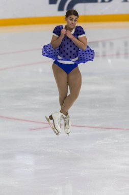Ukraynalı Artistik Patinajcı Sofya Holichenko Genç Bayanlar Serbest Paten Programını Gösteriyor