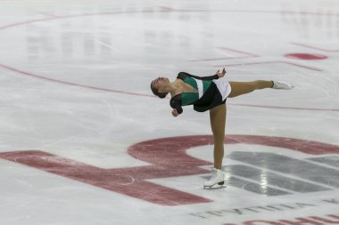 İsveçli Artistik Patenci Matilda Algotsson Bayanlar Serbest Patinaj Programı 'nda.