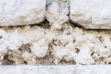 Beyaz Soyut Duvar Dokusunun Makro Çekimi. Yatay Resim