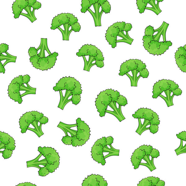 broccoli seamless, pattern for fabric and other surfaces