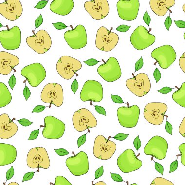 elma frut dikişsiz desen. kumaş ve diğer yüzeyler için baskı