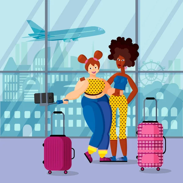 女性旅行者ストックベクター ロイヤリティフリー女性旅行者イラスト Depositphotos 女性旅行者ストックベクター ロイヤリティフリー女性旅行者イラスト Depositphotos