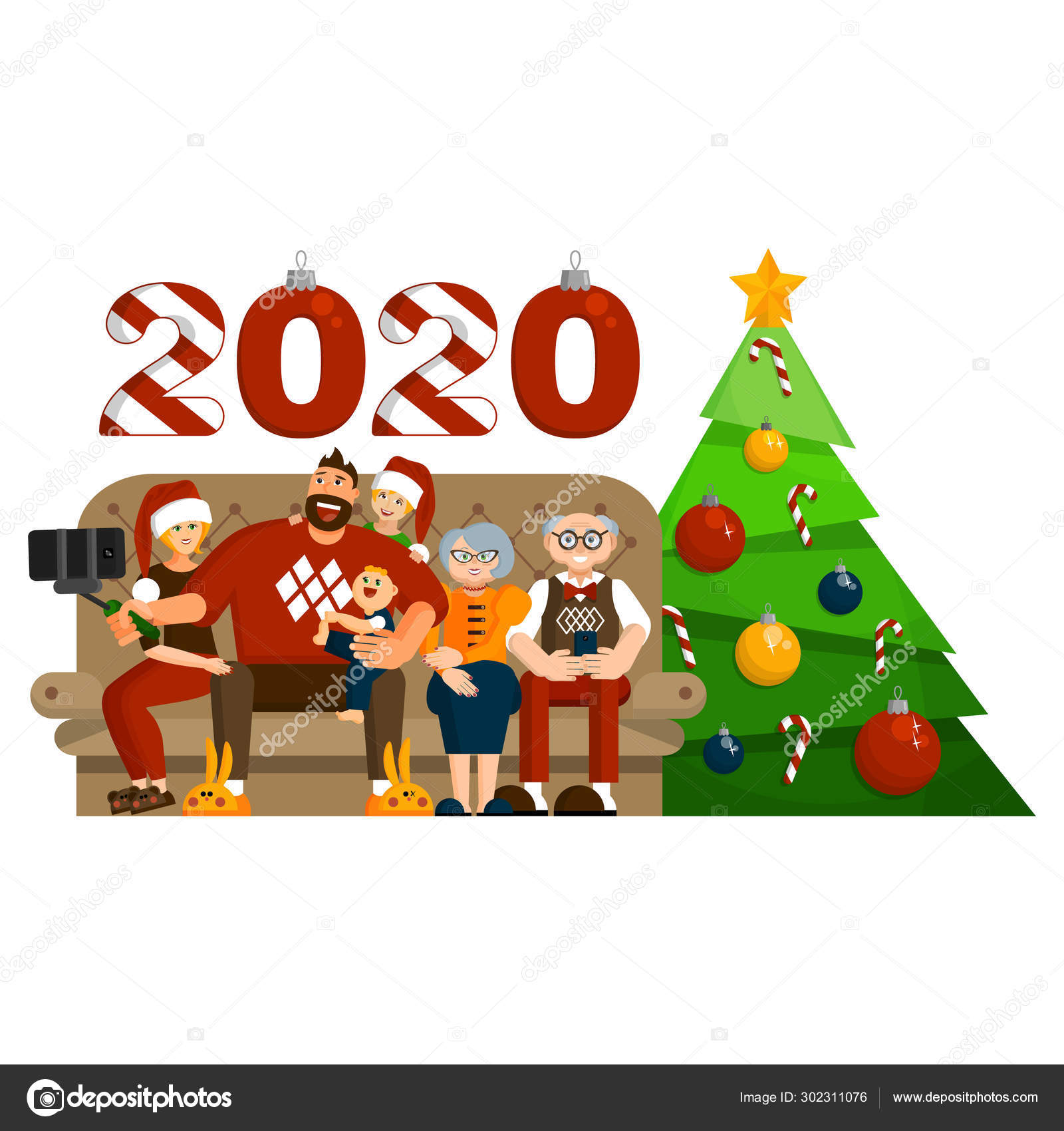 Grande Fete Familiale De Noel Ou Du Nouvel An A La Maison Maman Papa Grand Mere Grand Pere Fille Et Bebe Fils Ensemble Image Vectorielle Par Nastasiarainbow C Illustration Grande Fete Familiale De Noel Ou Du Nouvel An A La Maison Maman Papa Grand Mere Grand Pere Fille Et Bebe Fils Ensemble Image Vectorielle Par Nastasiarainbow C Illustration