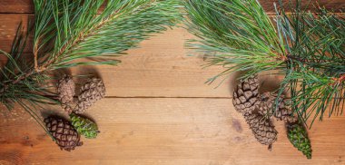 Bir çam teması için ahşap arka plan.