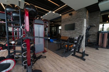 Modern Spor Salonu Spor Salonu Spor Salonu 'nda Ekipman ve Makineler