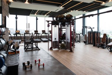 Modern Spor Salonu Spor Salonu Spor Salonu 'nda Ekipman ve Makineler