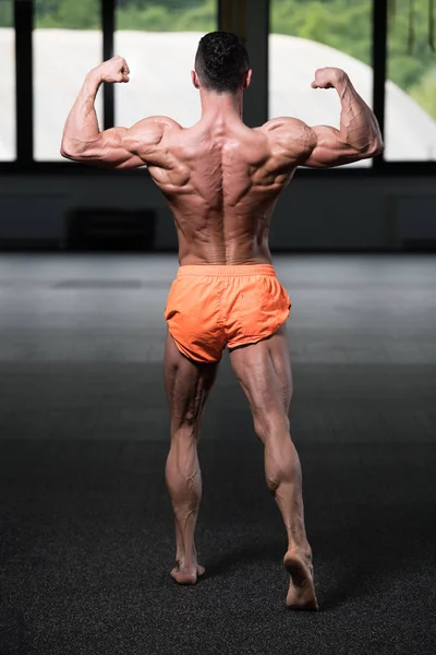 Portrait Young Physically Fit Man Showing His Well Trained Body — Stock Photo, Image