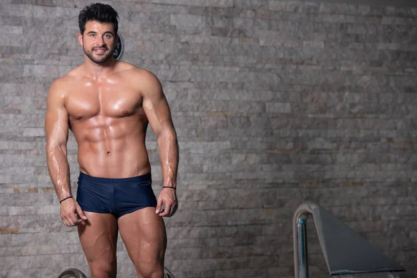 Premium Photo  Portrait of a sexy muscular man in underwear