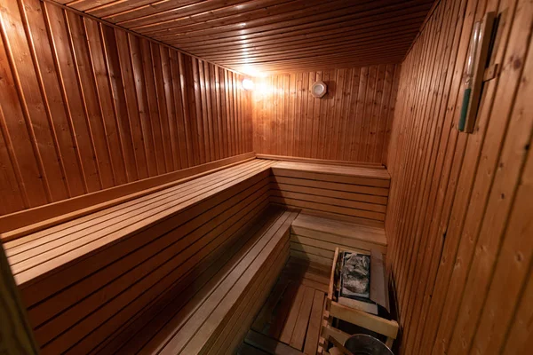 Sauna Interior No Personas — Foto de Stock