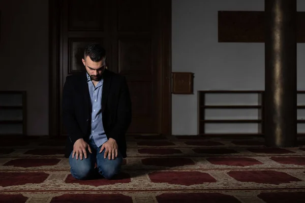 Businessman Prayer at Mosque — Stock Photo, Image