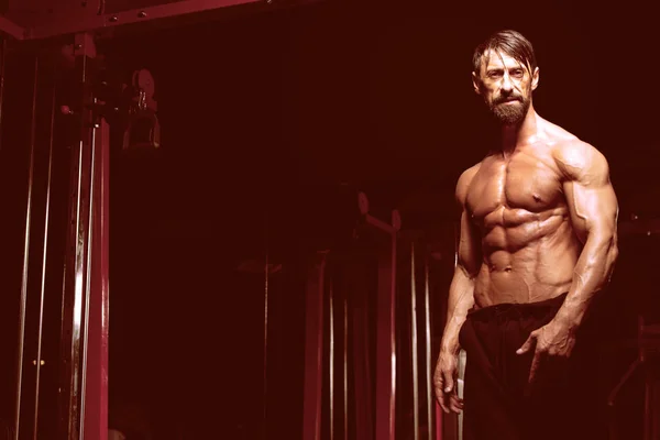 Portrait Of A Man In Modern Gym — Stock Photo, Image