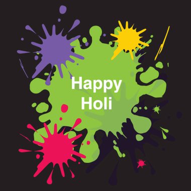 Yaratıcı Holi Festival vektör tasarımını yazdırma