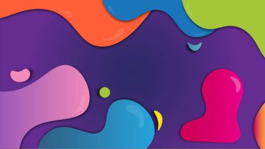 Print Abstract Liquified colourful Background clipart