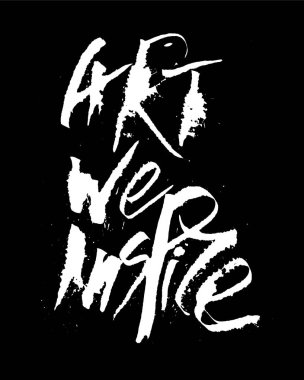 Modern tarzda hat yazı tahtası üzerinde.