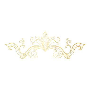 İtalyan güzelleşmek barok tarzı Altın dekoratif öğe