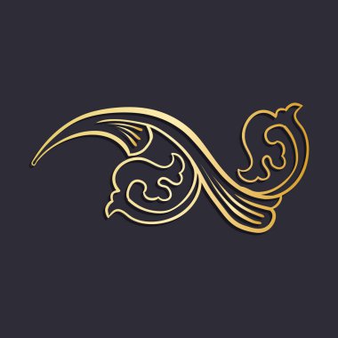 İtalyan güzelleşmek barok tarzı Altın dekoratif öğe