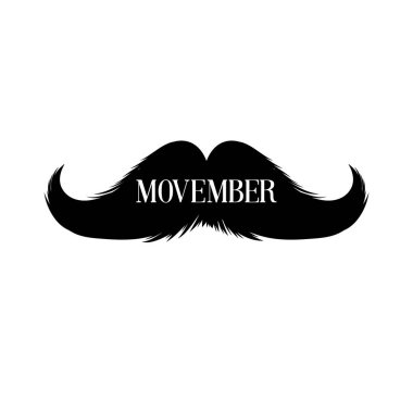 Bıyıkları Clipart. Word ile Movember siyah izole siluet ve elle çizilmiş yazı. Cinco de Mayo kağıt kesme tasarım. Bıyık berber dükkanı veya bıyık Carnival için