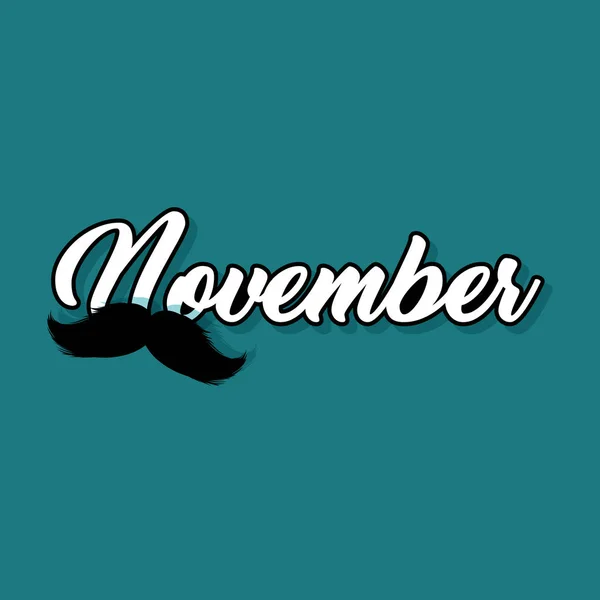 Mustaches Novembre Blog Post Modèle Pour Les Blogueurs Les Médias — Image vectorielle
