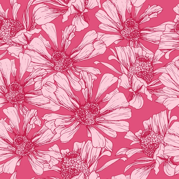 Романтический Розовый Бесшовный Шаблон День Святого Валентина День Упаковки Бумаги — стоковый вектор