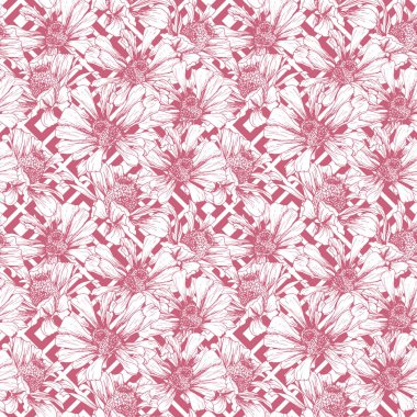 Romantik Sevgililer günü için pembe Dikişsiz desen