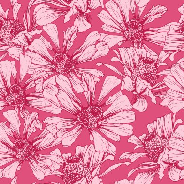 Romantik Sevgililer günü için pembe Dikişsiz desen