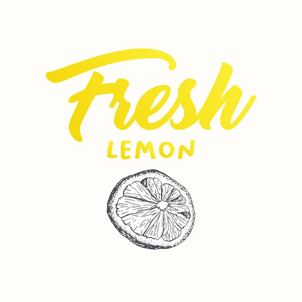 Design de banner vetorial de limão fresco — Vetor de Stock