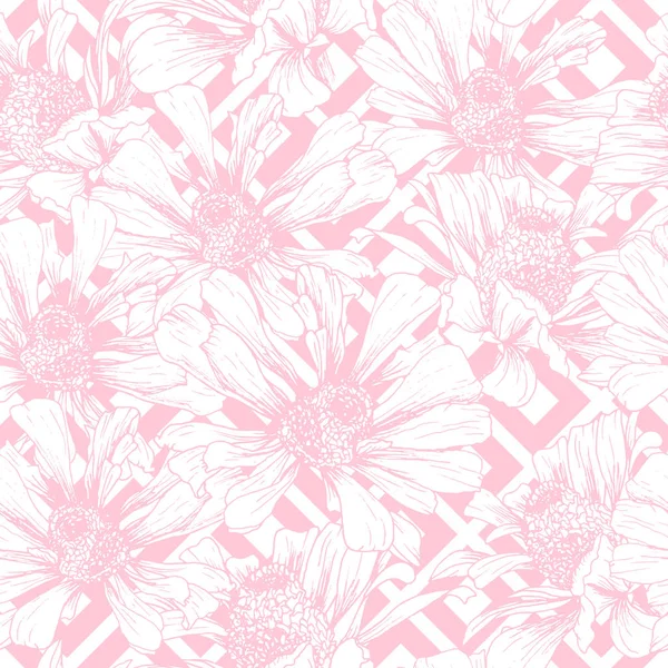 Pink Seamless Pattern for Romantic Valentines Day — Stock Vector