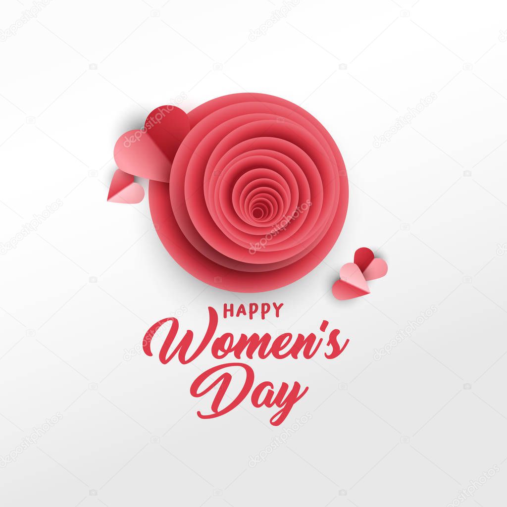 Happy Women s Day poster vector template