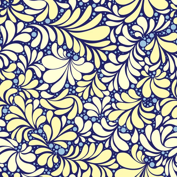Amarillo y blanco azulejos ornamento, patrón sin costuras — Archivo Imágenes Vectoriales