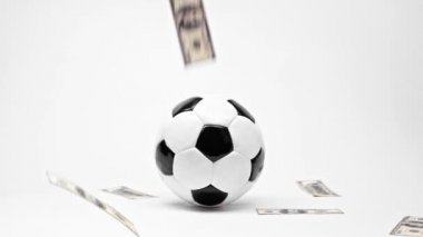 Dolar banknotları futbolun yanına düşüyor, online bahis konsepti 