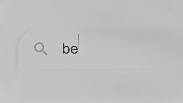 Ekranda Bahis Harfleri Olan Arama Çubuğu — Stok video