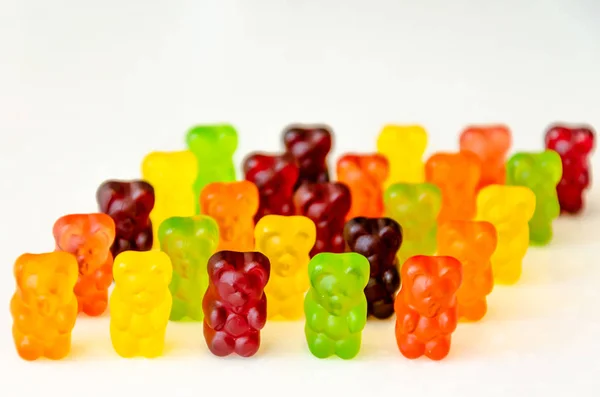 Caramelos de jalea multicolor ositos de goma — Foto de Stock