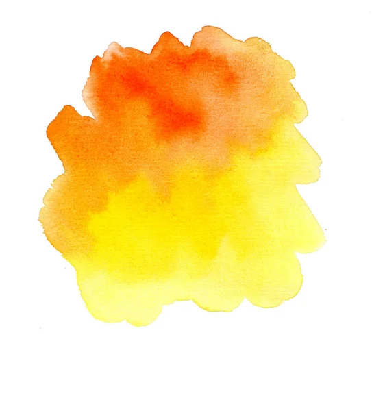 Aquarell Gelb Und Orange Hintergrund — Stockfoto