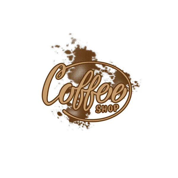 Texto Letras Cafetaria Banner Café Moderno Vetor Eps — Vetor de Stock