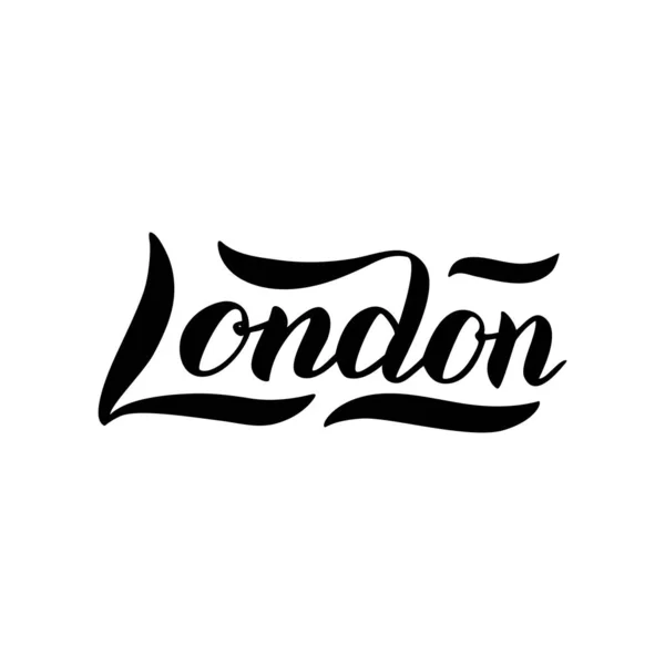 Londres typographie texte logo. Bannière de lettrage tendance. Conception d'impression — Image vectorielle