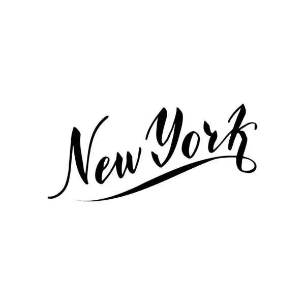 Нью-Йоркский типографический текст. Баннер путешествий. Современный дизайн шрифта — стоковый вектор