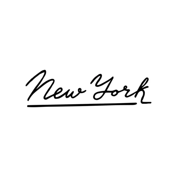 New York font design. Современный логотип электронной типографии . — стоковый вектор