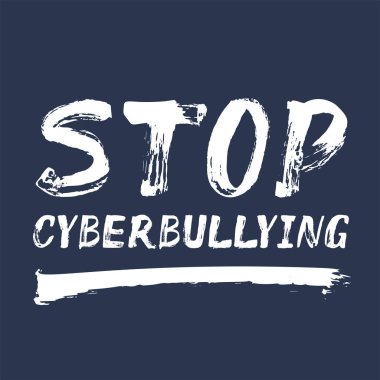 Cyberbulling - handdrawn metin durdurmak