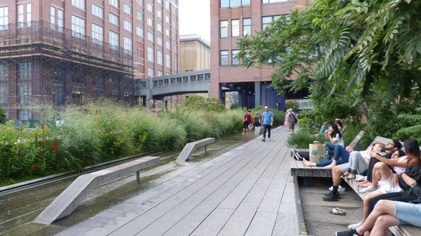 Yüksek hat, yükseltilmiş park, New York, Chelsea